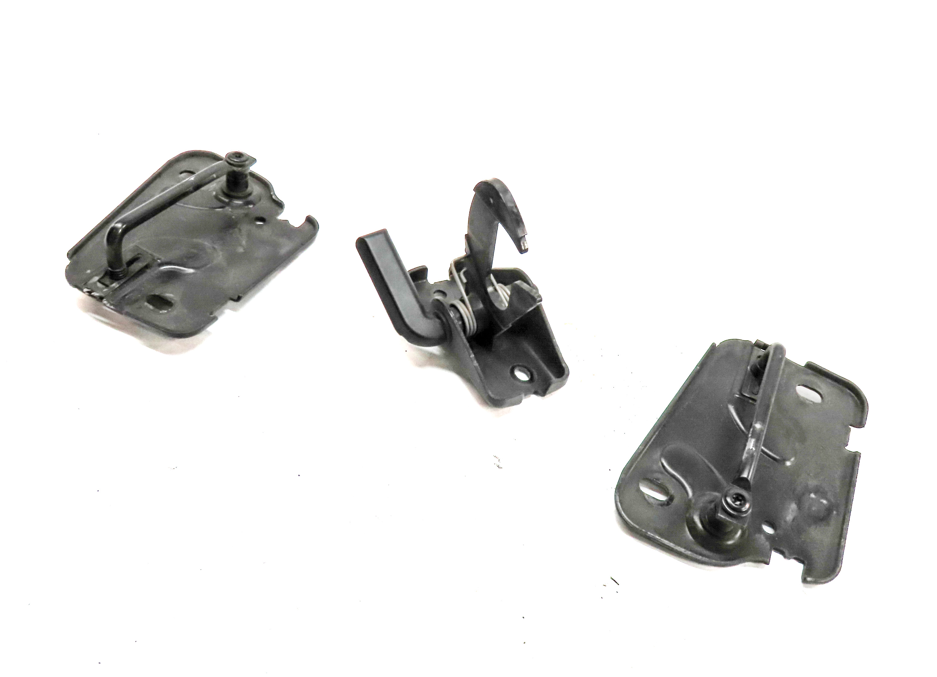 2016. AUDI A3 (8V) FRONT HOOD LID SAFETY HOOK CATCH LATCH RELEASE HANDLE SET/3 — exact item pictured
